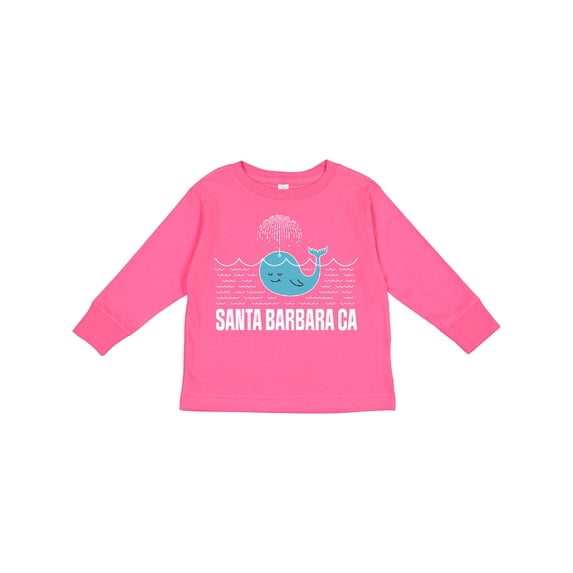 Inktastic Santa Barbara California Beach Vacation Boys or Girls Long Sleeve Toddler T-Shirt