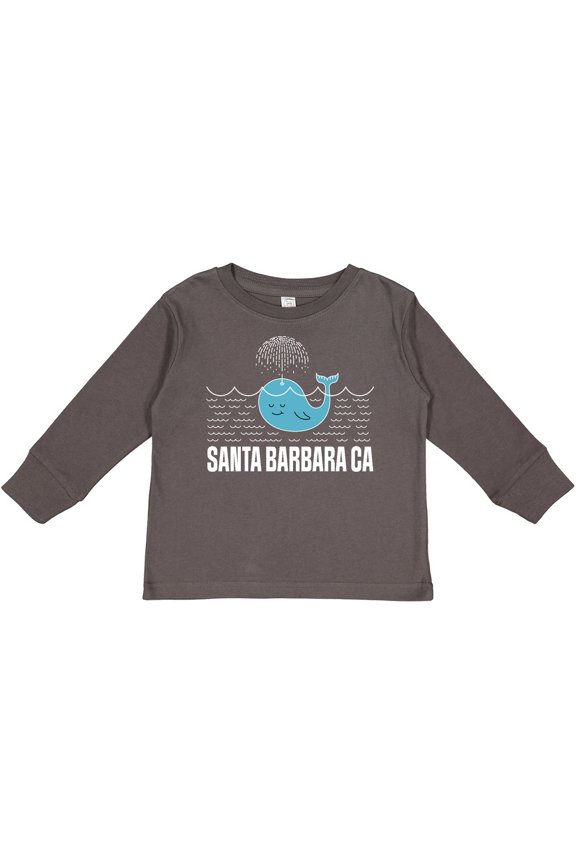 Santa Barbara California Beach Vacation Boys or Girls Long Sleeve Toddler T-Shirt