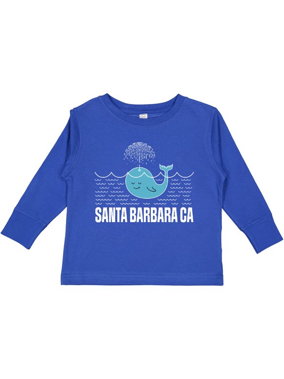 Santa Barbara California Beach Vacation Boys or Girls Long Sleeve Toddler T-Shirt