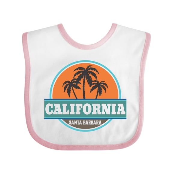 Inktastic Santa Barbara California Boys or Girls Baby Bib
