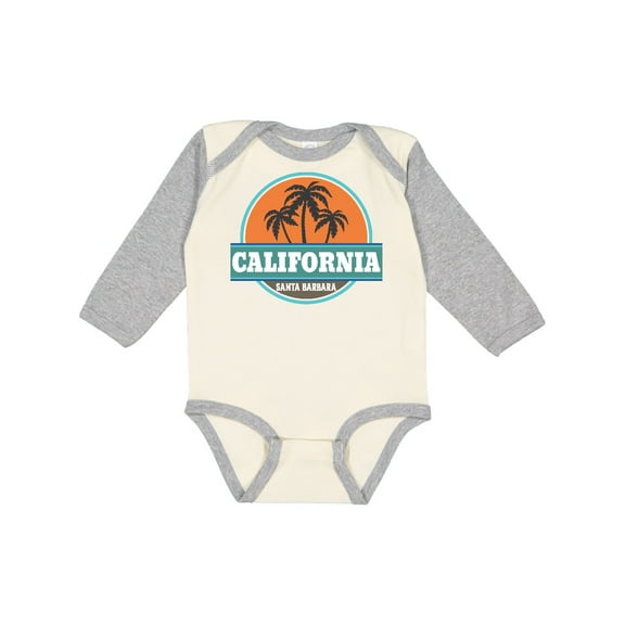 Inktastic Santa Barbara California Boys or Girls Long Sleeve Baby Bodysuit