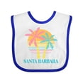 thumbnail image 1 of Inktastic Santa Barbara California Girls Baby Bib, 1 of 4