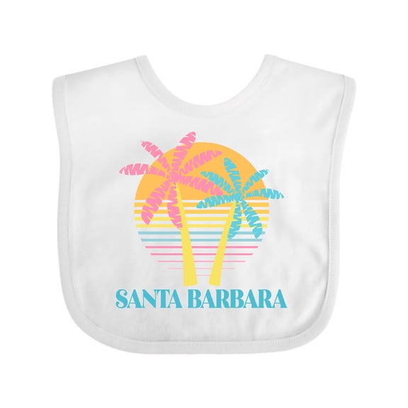 Inktastic Santa Barbara California Girls Baby Bib
