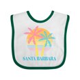 thumbnail image 1 of Inktastic Santa Barbara California Girls Baby Bib, 1 of 4