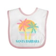 thumbnail image 1 of Inktastic Santa Barbara California Girls Baby Bib, 1 of 4