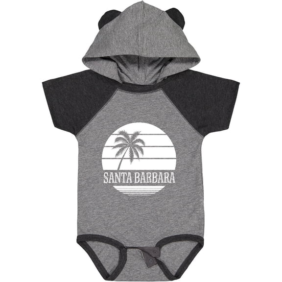 Inktastic Santa Barbara California Palm Tree Boys or Girls Baby Bodysuit