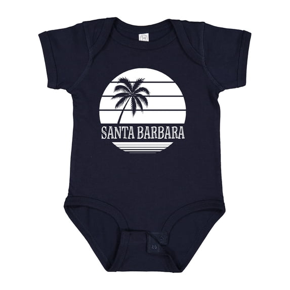 Inktastic Santa Barbara California Palm Tree Boys or Girls Baby Bodysuit
