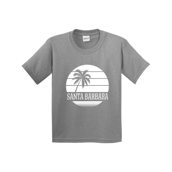 Inktastic Santa Barbara California Palm Tree Youth T-Shirt