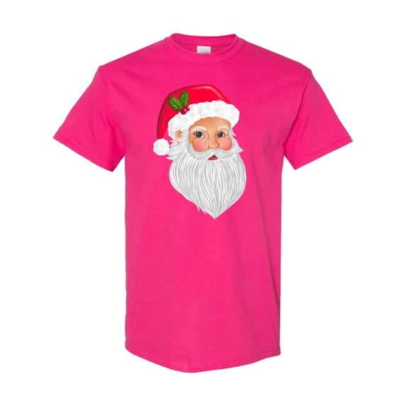 Inktastic Santa Claus Head Illustration T-Shirt