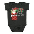 thumbnail image 1 of Inktastic Santa Claus Is On His Way Christmas Boys or Girls Baby Bodysuit, 1 of 5