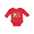 thumbnail image 1 of Inktastic Santa Claus Is On His Way Christmas Boys or Girls Long Sleeve Baby Bodysuit, 1 of 5