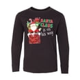 thumbnail image 1 of Inktastic Santa Claus Is On His Way Christmas Long Sleeve Youth T-Shirt, 1 of 5