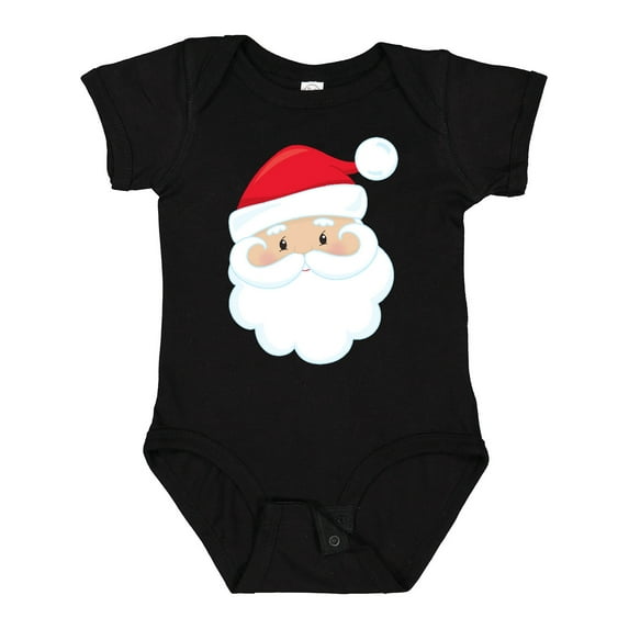 Inktastic Santa Claus, Smiling Santa, Red Hat, White Beard Boys or Girls Baby Bodysuit