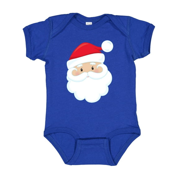 Inktastic Santa Claus, Smiling Santa, Red Hat, White Beard Boys or Girls Baby Bodysuit