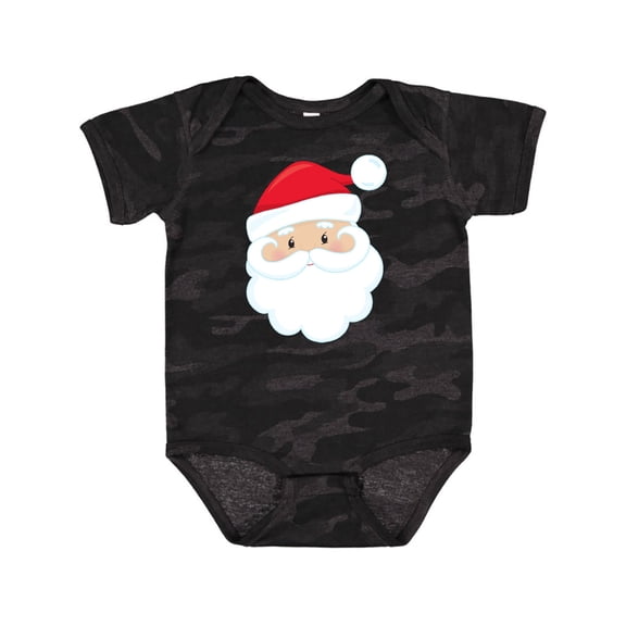 Inktastic Santa Claus, Smiling Santa, Red Hat, White Beard Boys or Girls Baby Bodysuit