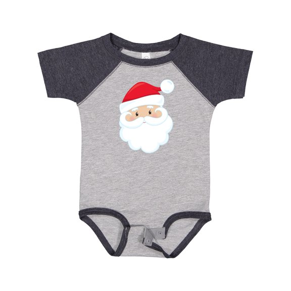 Inktastic Santa Claus, Smiling Santa, Red Hat, White Beard Boys or Girls Baby Bodysuit