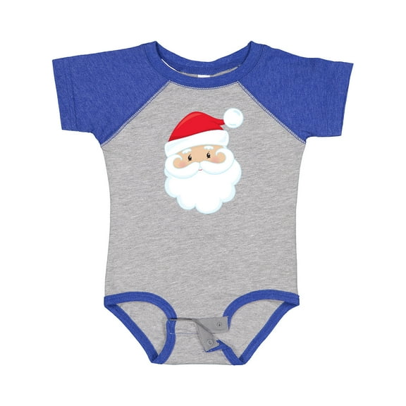 Inktastic Santa Claus, Smiling Santa, Red Hat, White Beard Boys or Girls Baby Bodysuit