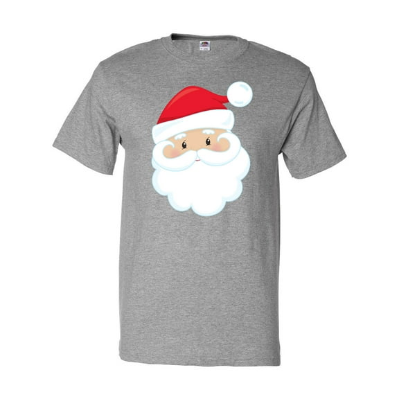Inktastic Santa Claus, Smiling Santa, Red Hat, White Beard T-Shirt