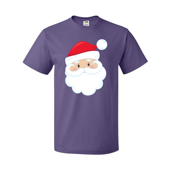 Inktastic Santa Claus, Smiling Santa, Red Hat, White Beard T-Shirt