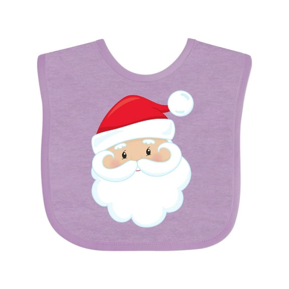 Inktastic Santa Claus, Smiling Santa, Santa Hat, Christmas Boys or Girls Baby Bib