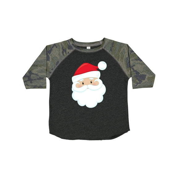 Inktastic Santa Claus, Smiling Santa, Santa Hat, Christmas Boys or Girls Toddler T-Shirt