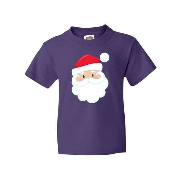 Inktastic Santa Claus, Smiling Santa, Santa Hat, Christmas Youth T-Shirt