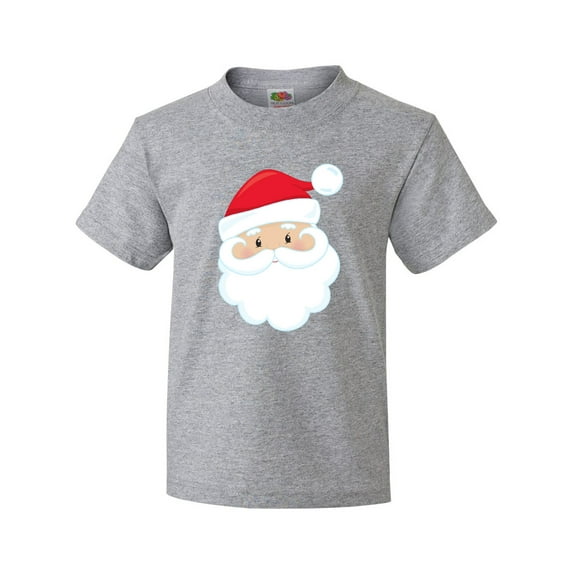 Inktastic Santa Claus, Smiling Santa, Santa Hat, Christmas Youth T-Shirt