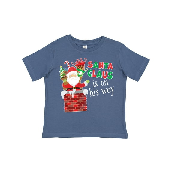 Inktastic Santa Claus is on His Way Christmas Boys or Girls Toddler T-Shirt