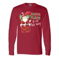 thumbnail image 1 of Inktastic Santa Claus is on His Way Christmas Long Sleeve T-Shirt, 1 of 5