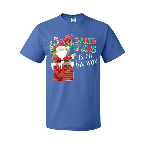 Inktastic Santa Claus is on His Way Christmas T-Shirt