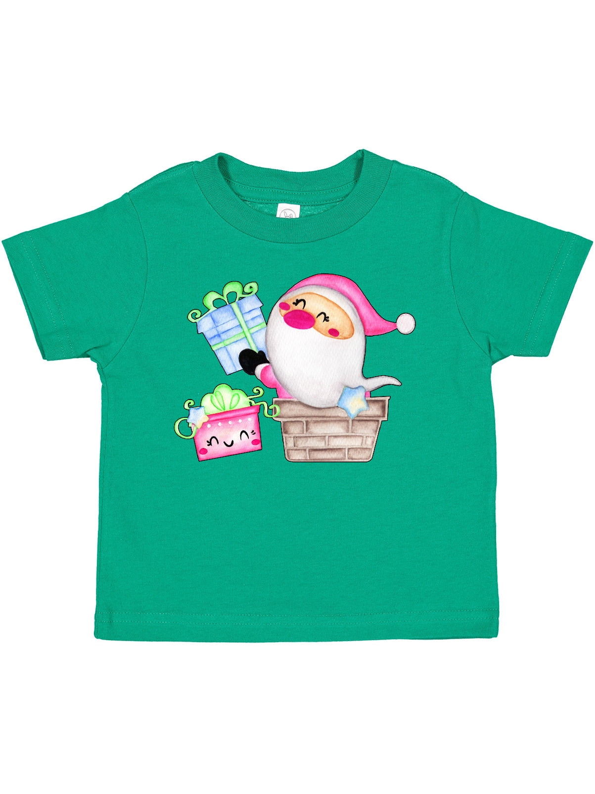 Inktastic Santa Delivering Christmas Presents Boys or Girls Toddler T