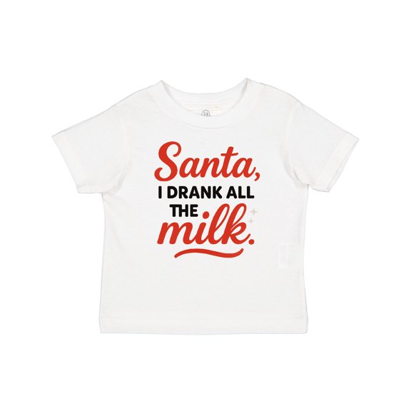 Inktastic Santa I Drank All the Milk Funny Christmas Boys or Girls Baby T-Shirt