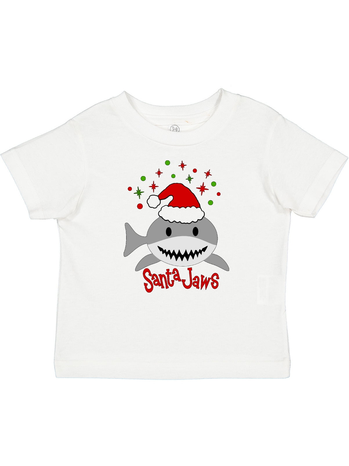 Inktastic Santa Jaws Cute Christmas Shark in Santa Hat Boys or Girls Baby T Shirt