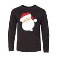 thumbnail image 1 of Inktastic Santa Long Sleeve Youth T-Shirt, 1 of 5