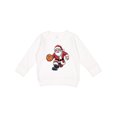 thumbnail image 1 of Inktastic Santa Playing Basketball Christmas Toddler Sweatshirt, 1 of 4