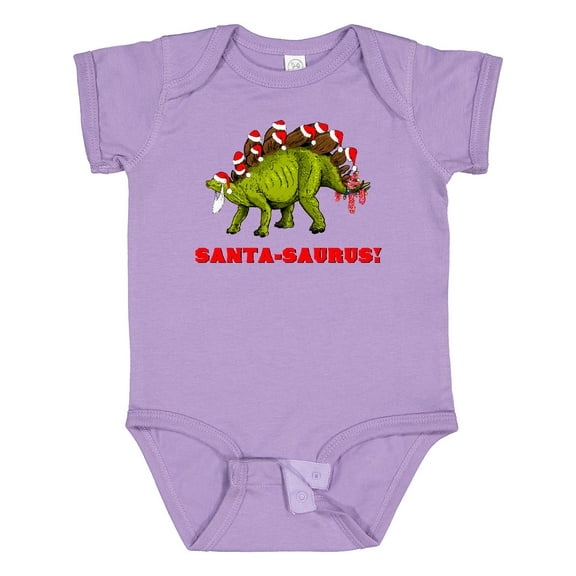 Inktastic Santa-Saurus Christmas Dinosaur Boys or Girls Baby Bodysuit