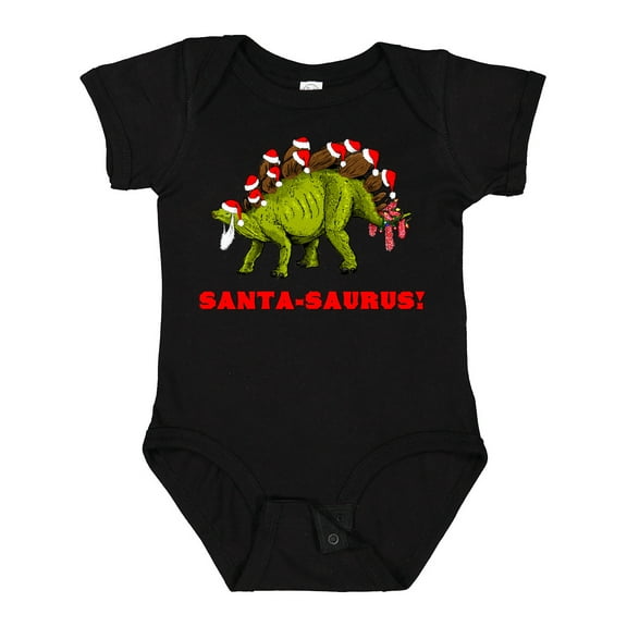 Inktastic Santa-Saurus Christmas Dinosaur Boys or Girls Baby Bodysuit