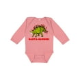thumbnail image 1 of Inktastic Santa-Saurus Christmas Dinosaur Boys or Girls Long Sleeve Baby Bodysuit, 1 of 5