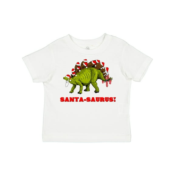 Inktastic Santa-saurus Christmas Dinosaur Boys or Girls Toddler T-Shirt