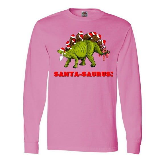 Inktastic Santa-Saurus Christmas Dinosaur Long Sleeve T-Shirt