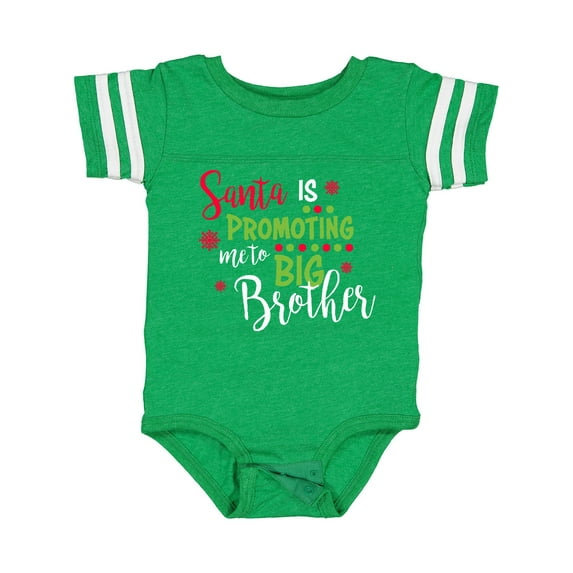 Inktastic Santa is Promoting Me to Big Brother Boys Baby Bodysuit