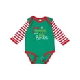 thumbnail image 1 of Inktastic Santa is Promoting Me to Big Brother Boys Long Sleeve Baby Bodysuit, 1 of 5