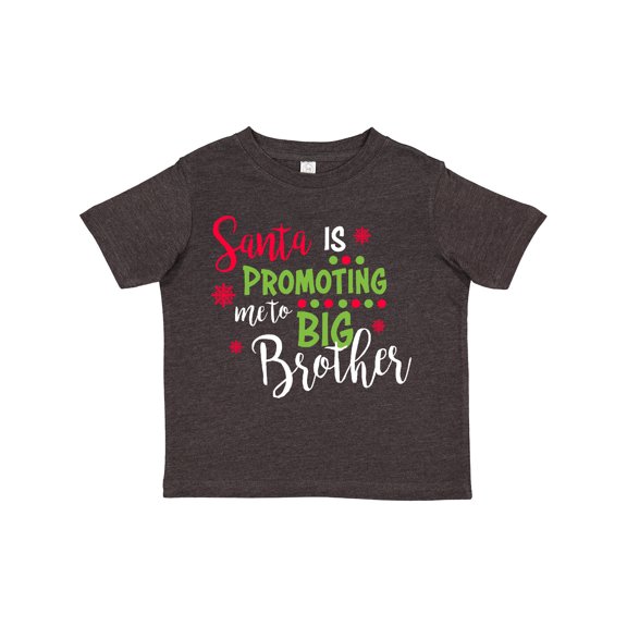 Inktastic Santa is Promoting Me to Big Brother Boys Toddler T-Shirt