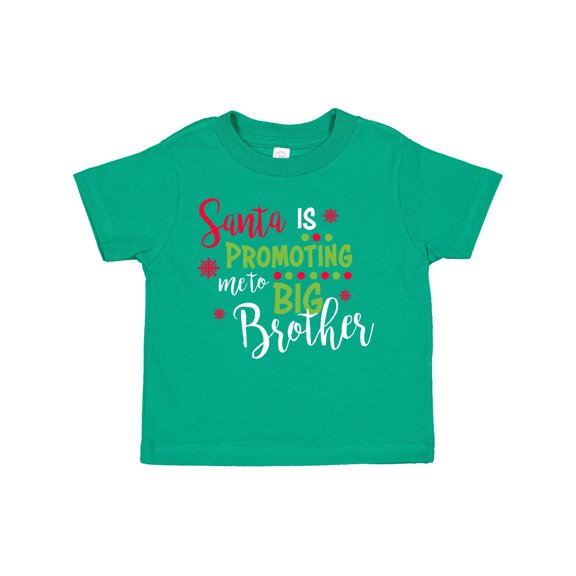 Inktastic Santa is Promoting Me to Big Brother Boys Toddler T-Shirt