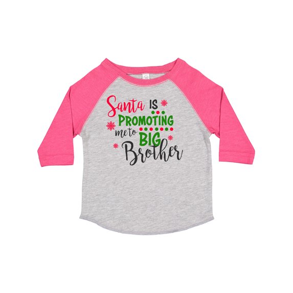 Inktastic Santa is Promoting Me to Big Brother Boys Toddler T-Shirt