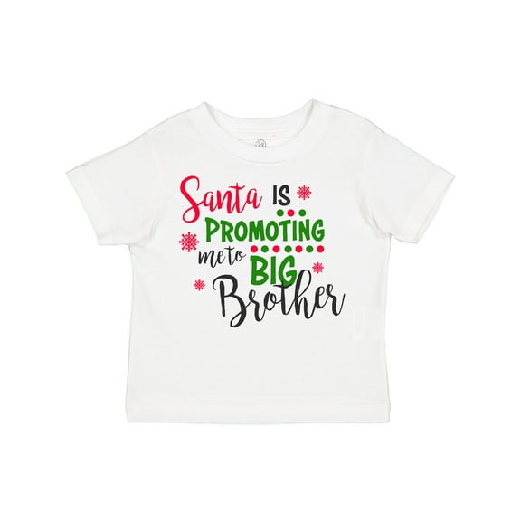 Inktastic Santa is Promoting Me to Big Brother Boys Toddler T-Shirt