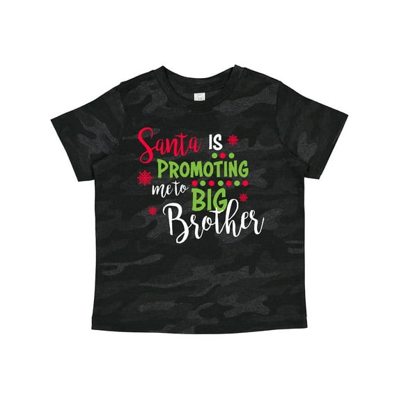 Inktastic Santa is Promoting Me to Big Brother Boys Toddler T-Shirt