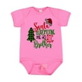 thumbnail image 1 of Inktastic Santa is Promoting Me to Big Brother Green Plaid Tree Boys Baby Bodysuit, 1 of 5
