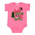 thumbnail image 1 of Inktastic Santa is Promoting Me to Big Brother Green Plaid Tree Boys Baby Bodysuit, 1 of 5