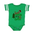 thumbnail image 1 of Inktastic Santa is Promoting Me to Big Brother Green Plaid Tree Boys Baby Bodysuit, 1 of 5